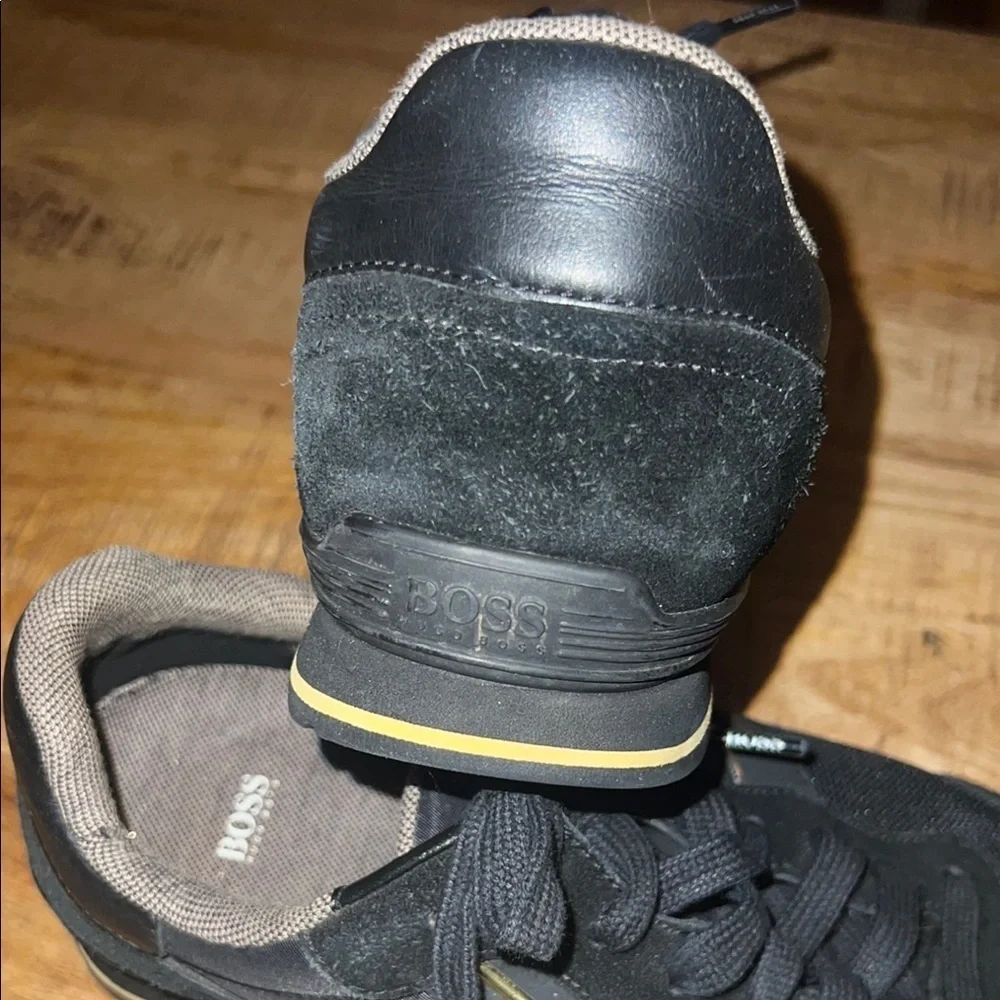 Boss Black and Gold Sneakers Minimalist Design